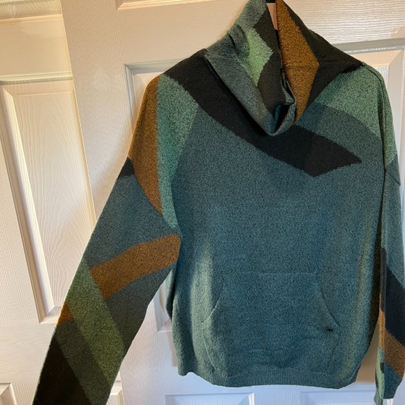 Prana Santa Anna Sweater Peacock Size L 